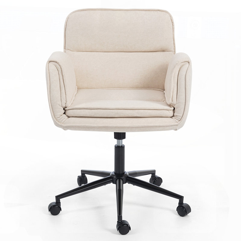 Chaise de bureau Criss Cross, Tissu beige