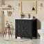 Meuble-lavabo 30 po avec lavabo, meuble-lavabo en bois avec tiroirs, rangement multifonctionnel-1110592002
