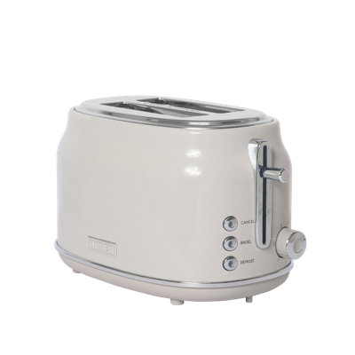 Bedford Putty Speckle 2-Slice Toaster