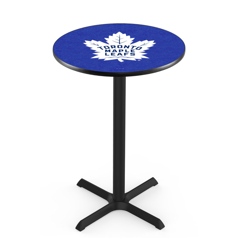 NHL Pub Table, Toronto Maple Leafs, 36" H x 30" L x 30" W