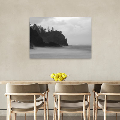 Scenic View Of Seacoast, Cape Disappointment, Oregon, Usa Abstract Contemporary Architecture Landscape Wall Art