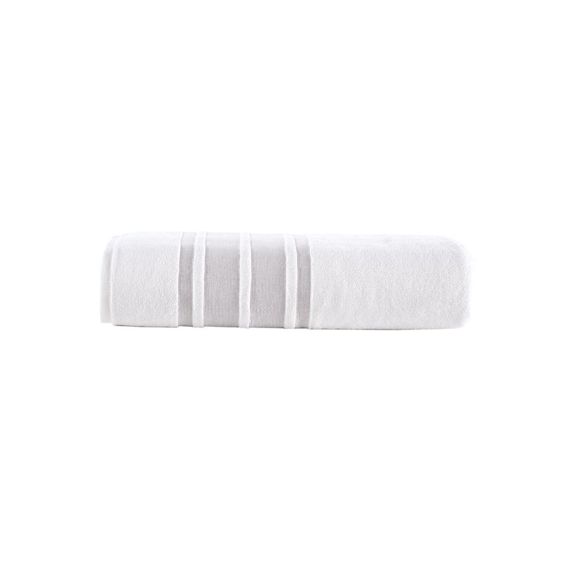 Brooks Brothers Contrast Border, Taupe, Bath Sheet - 1 Pack