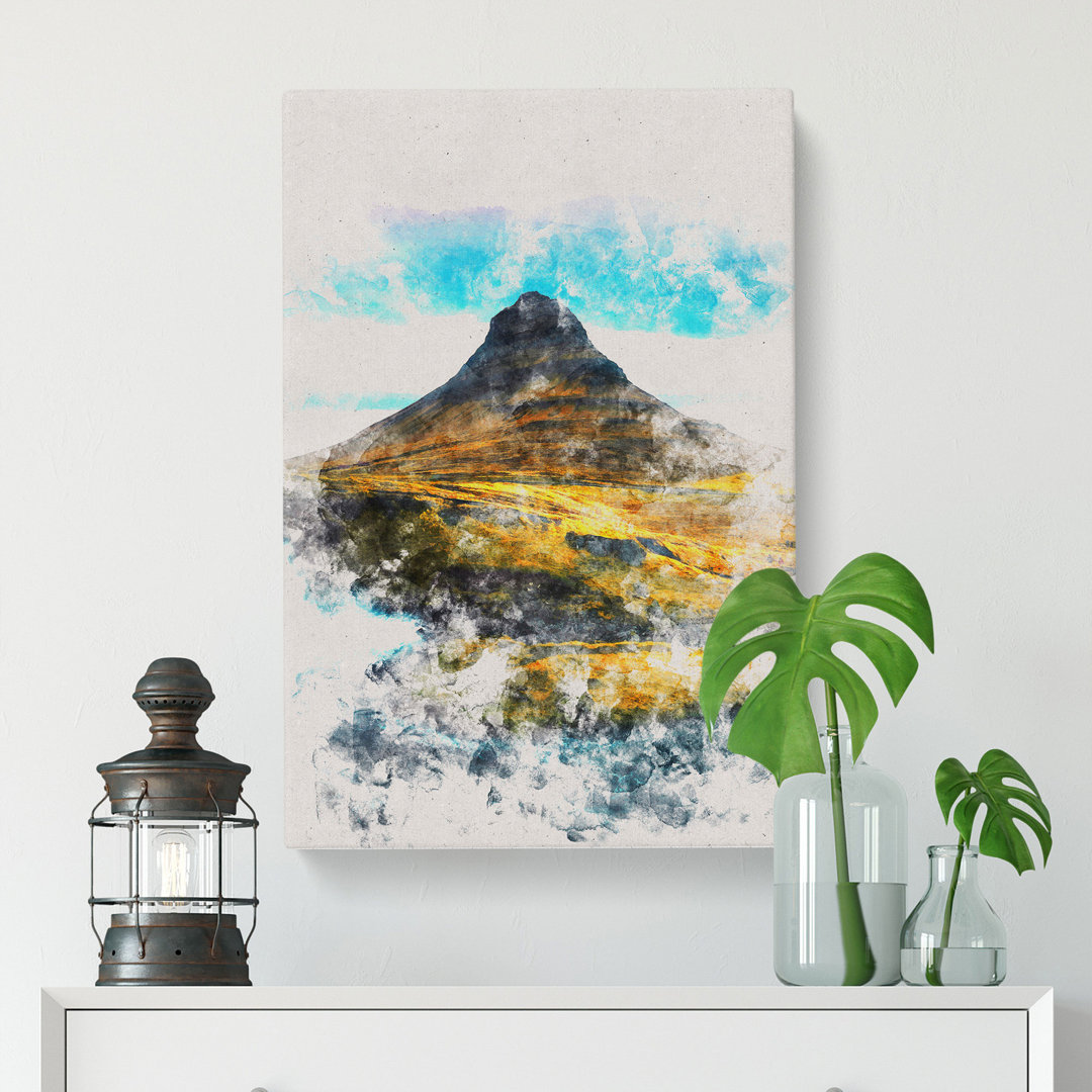 Kirkjufell Mountain In Snaefellsnes Iceland - Wrapped Canvas
