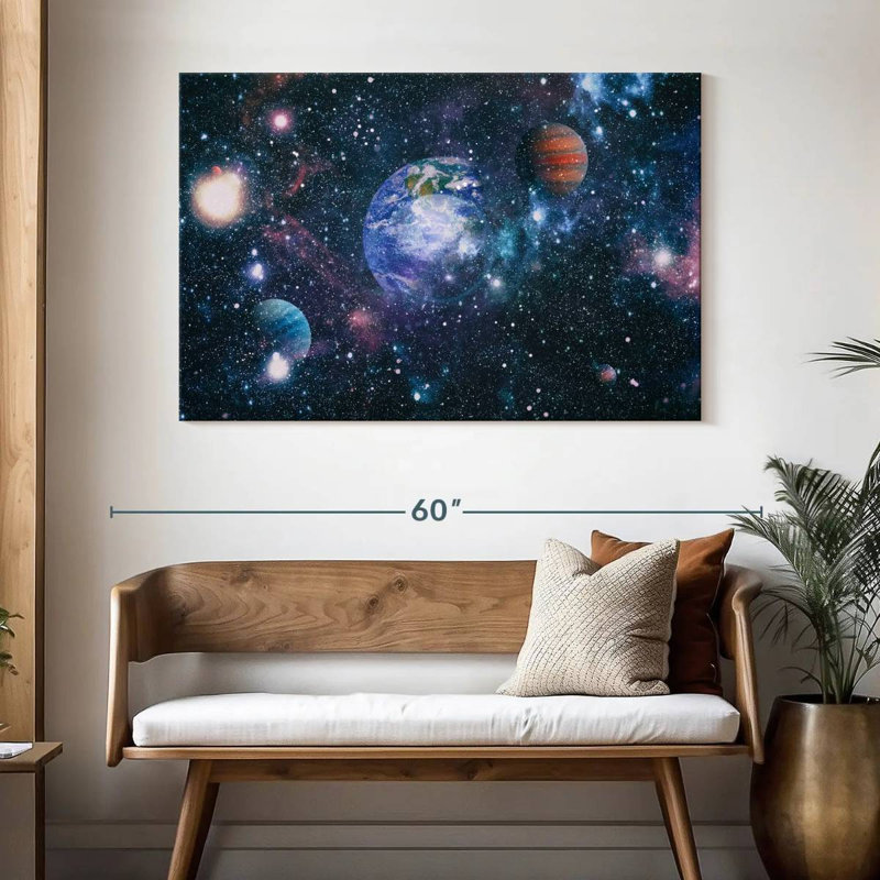 La grande galaxie sur toile, H 32 po x l 48 po x P 1,25 po