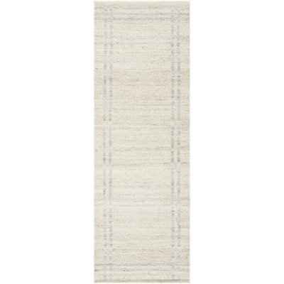 Lavande Wool Area Rug in Ivory