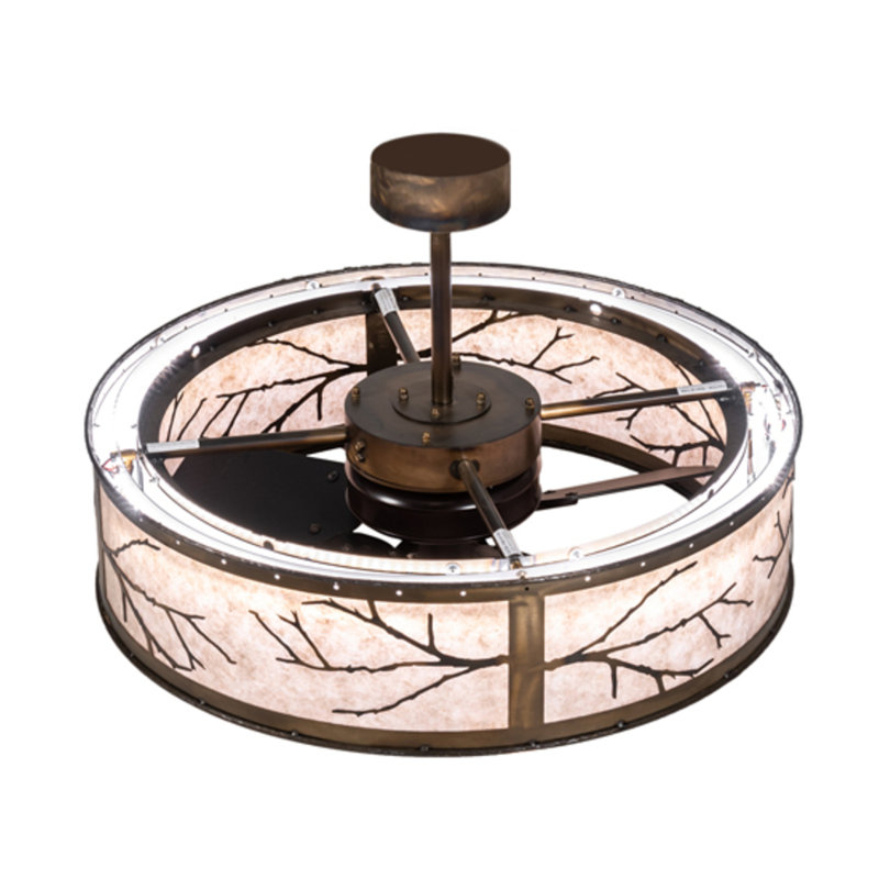 Branches LED Downrod Ceiling Fan