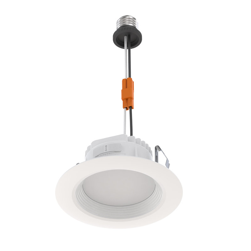 4'' White LED Retrofit Recessed Lighting Kit with Switchable Color Temperature