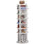 8 Tier Rotating Shoe Rack Tower, Spinning Shoe Display, Shoe Organizer,360 Shoe Rack Storage Round Carousel, Vertical Handbag Rotate Shoes Closet Organization (WHITE),Mother's Day