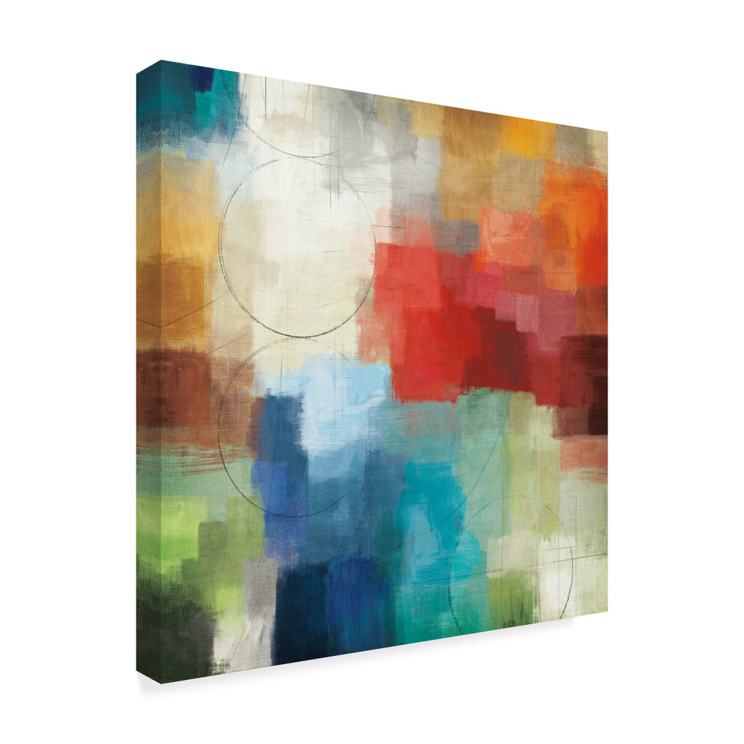 'Seasons Abstract' Acrylic Painting Print on Wrapped Canvas Wrought Studio™ 