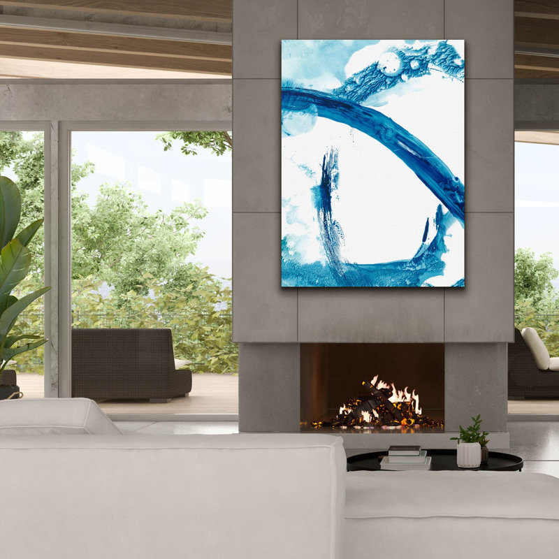 «Aqua Ring» par Ethan Harper, art mural sur toile, 40 po x 54 po, H 54 po x l 40 po x P 1,5 po