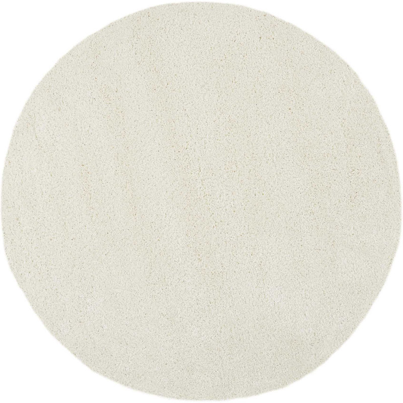 Tapis ivoire Sunny Shag, Rond 4 pi