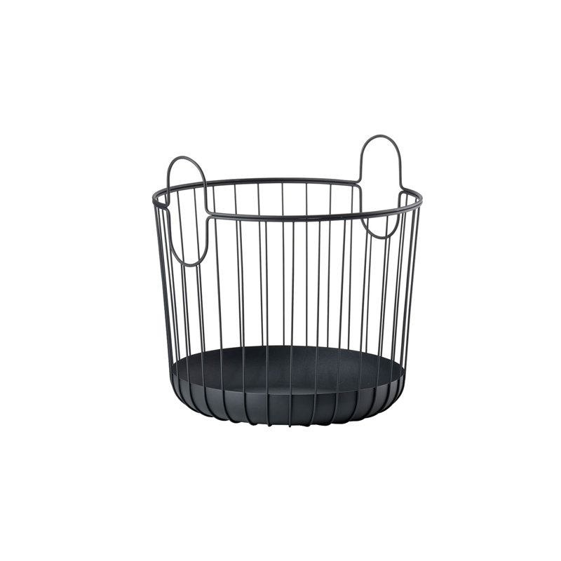 Zone Denmark Decorative Bin, 40.6cm H x 40.6cm W x 41.1cm D, Black