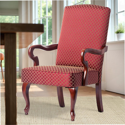 Fauteuil à col-de-cygne rouge