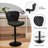 Pet-Friendly Adjustable Height Swivel Bar Stool with Back, Scratch-Resistant Tech Fabric, Footrest and Black Metal Base – Durable Bar Chair for Kitchen Island, Dining Bar, Cat & Dog Owners-377642047-370127097