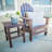 Leighton Foldable Outdoor Adirondack Chair With Table-1091762280