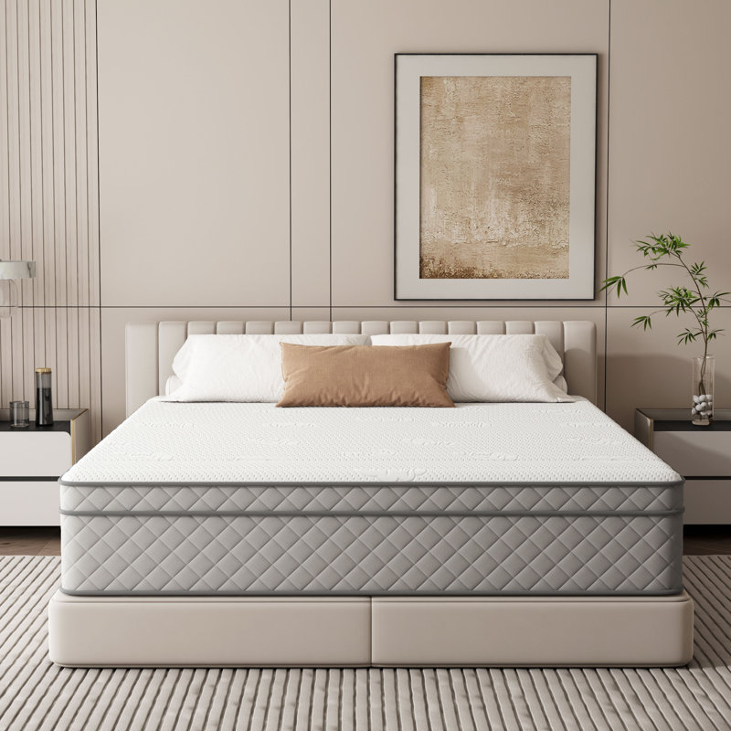 Noren Pillow Top Mattress Memory Foam Medium Firm Hybrid Mattress in a box With Certipur-us, Pocket Spring