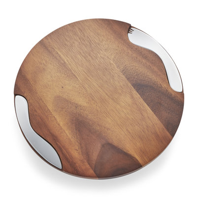 Alloy and Wood Cheese Board