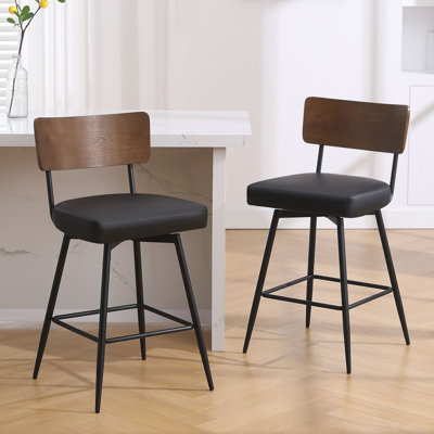 Swivel Upholstered Counter & Bar Stool