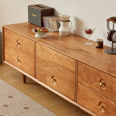 Italian style TV cabinet simple and atmospheric