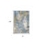 Tapis de couloir moderne bleu et abstrait-414707355
