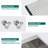 Topcraft 33“ X 22” X 9" Drop-In 18-Gauge Stainless Steel Double-Bowl Kitchen Sink With Accessories (50/50)