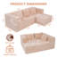 Canapé modulaire avec méridienne Boneless Cloud-1716898949