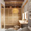 Luminaire suspendu en bambou Farmhouse-2107356134