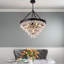 Fokje 9-Light 24" Tiered Black Crystal Chandelier