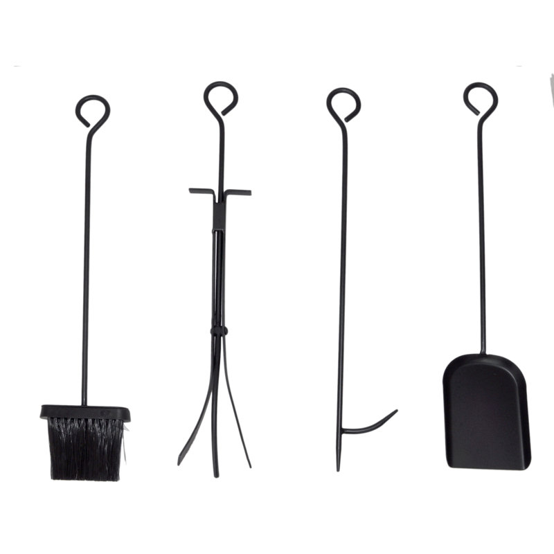 Clotario Iron Fireplace Tool Set