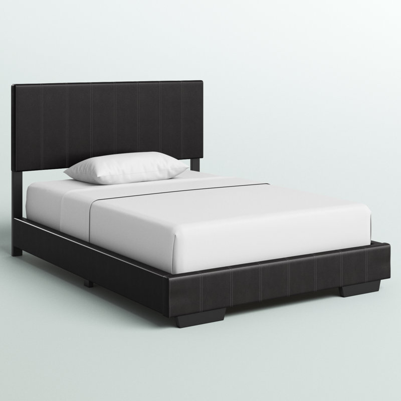 Yasmine Vegan Leather Platform Bed