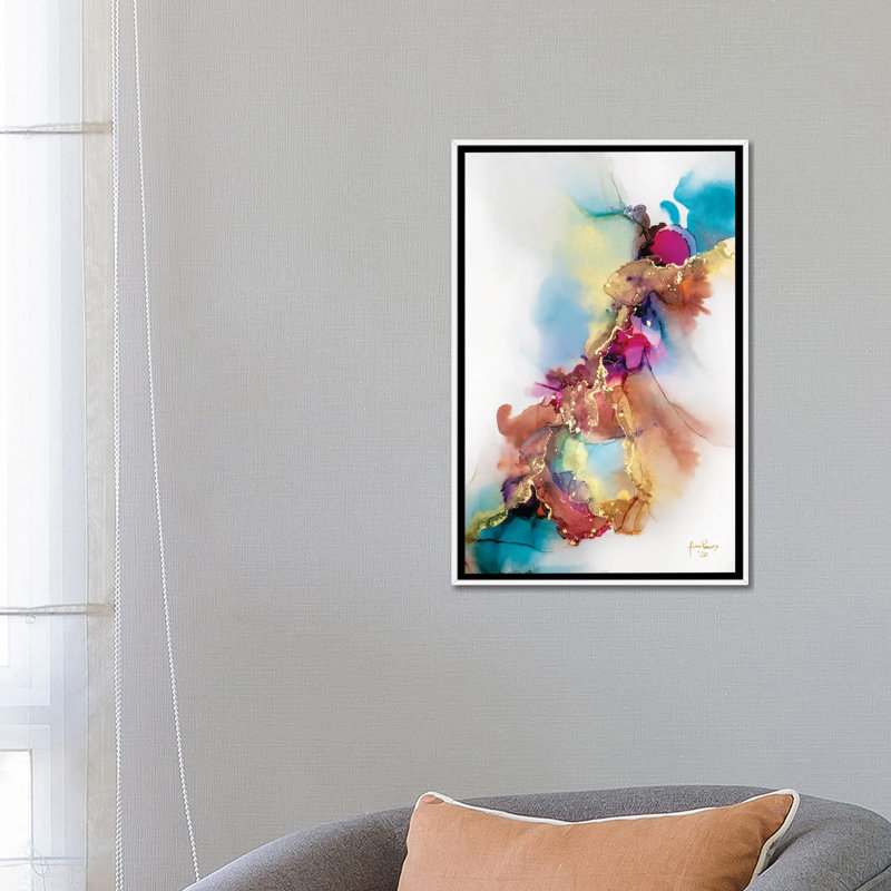 "Mothy to Fire" par Jamie Pomeranz, reproduction d’art, Pas de tapis, H 26 po x l 18 po x 1,5 po, Toile blanche encadrée