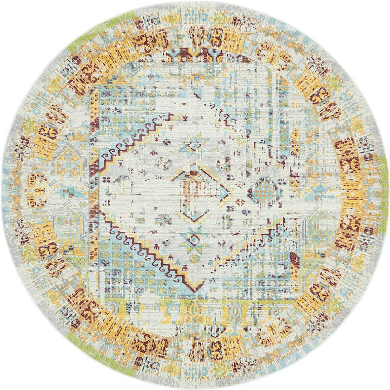 Oriental Indoor Rug, Round 8'4"