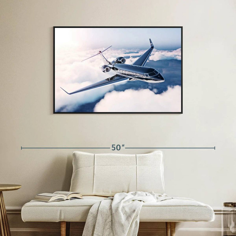 Mehar Private Jet Flight, 27" H x 40" W