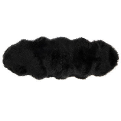 Tapis noir double peau 2 pi x 6 pi