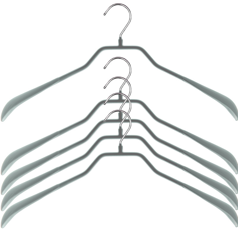 Cintre en métal antidérapant Bodyform, Argent, H 8 po x l 18,5 po x P 1,25 po