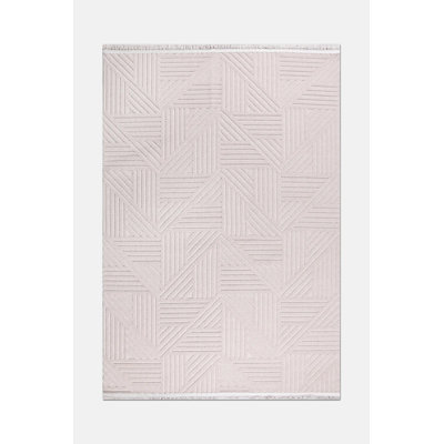 Tapis en polyester Tigana Mink Modern facile à nettoyer