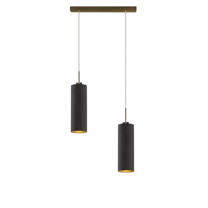 Toms 2 - Light Kitchen Island Pendant, Black/Bronze