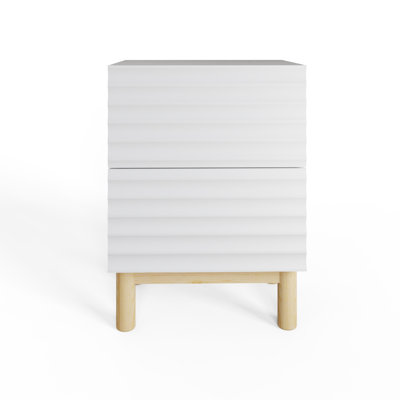 Taeshia 40cm W Manufactured Wood Bedside Table
