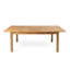 Table en bois avec fonction extensible, design rustique pour l'extérieur en bois, détail