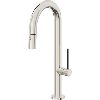 Pull-Down Prep/Bar Faucet With Button Sprayer