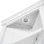 5 Tier Corner Bookcase With Led , 83.4" Tall White For Home Office, Living Room, Gaming Room Cool