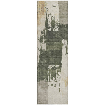 Premium Machine Washable Mayfield AMF2347 Abstract Rug
