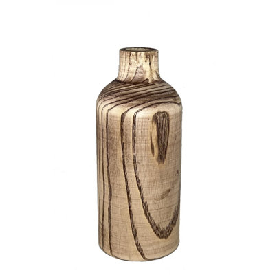 Brown Cylinder Shaped Vase