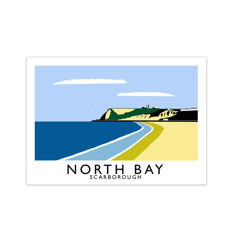 North Bay Scarborough by Richard O'Neill - Print, 59.4 cm H x 81.4 cm W