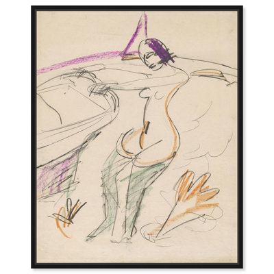 Kirchner Bather 1912, toile rétro figurative par 