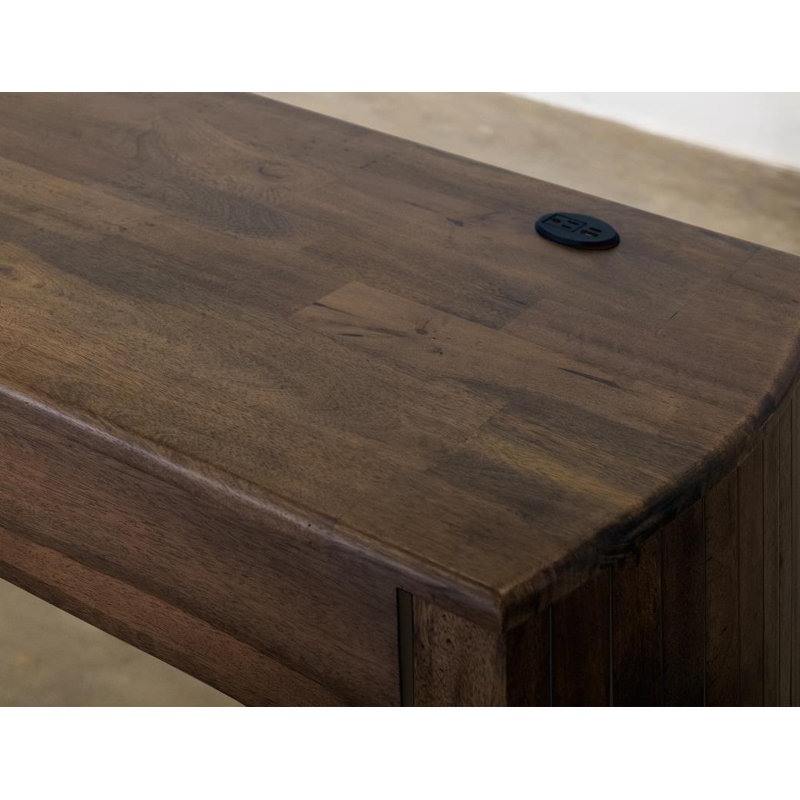 Bureau 3 tiroirs foncé Mezquite