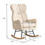 Chaise berçante moderne avec dossier haut
