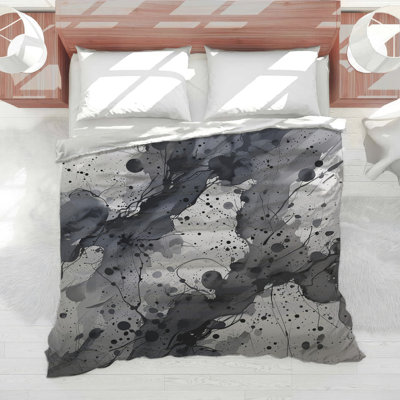 Abstract Ink Bedding Art Comforter Modern