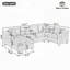 Canapé modulaire moderne en forme de U-118401690