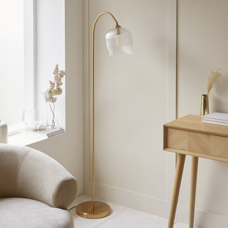 152cm Brushed Arched Floor Lamp